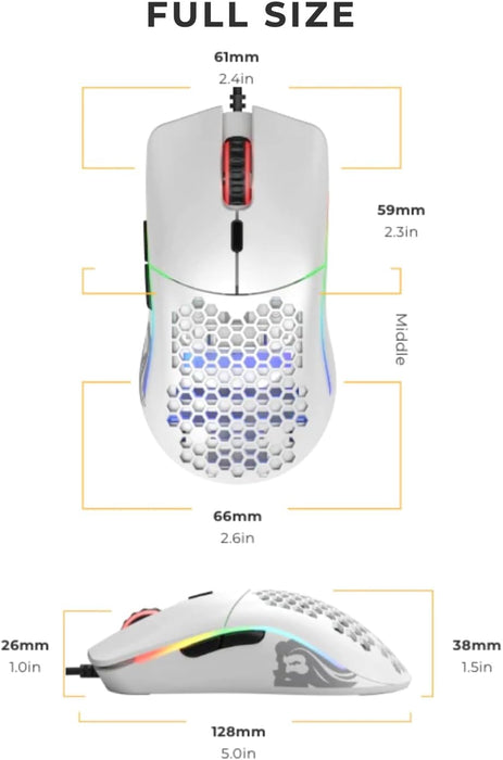 Model O Wired Gaming Mouse 67G Superlight Honeycomb Design