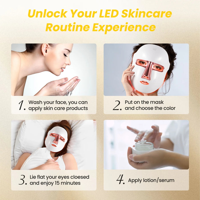 7 Color LED Light Therapy Facial Skin Care Mask