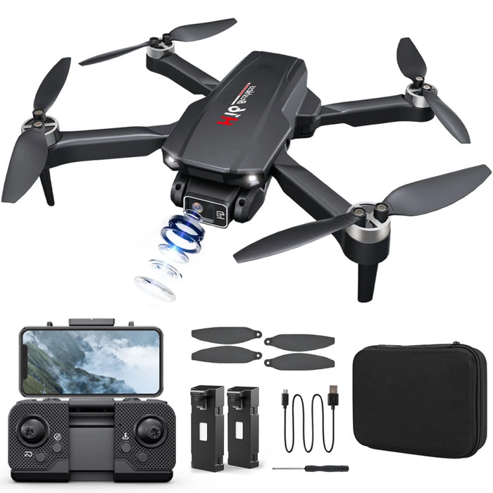 H16 Drone with Camera for Adults 4K, Foldable Drone for Beginners with Brushless Motor, Optical Flow Positioning