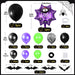 Halloween Balloon Arch Kit with Black Purple Halloween Balloons