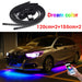 Dream Color LED Strip Lights Car Underglow Neon Accent Kit 4PCS Waterproof Exterior Car Light Chasing Strip Bluetooth-Compatible