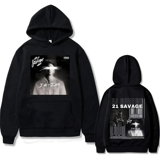 Rapper 21 Savage Graphics Hoodie for Men