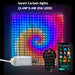 Smart Curtain Lights Bluetooth App LED String RGB Fairy Lights DIY Picture Music Change Display Christmas Halloween Decoration