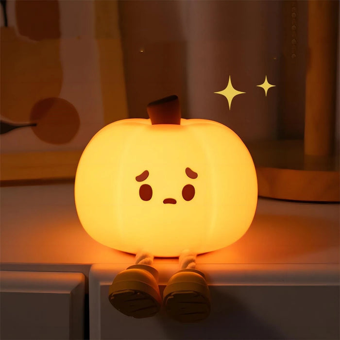 Halloween Pumpkin Night Lights Cute Soft Silicone 