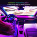 Car Led Lights Interior 4 Pcs 36 Led Strip Light for Car with Remote, Music Sync 