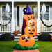 6 FT Halloween Inflatables Stacked Pumpkins with Build-In Leds 