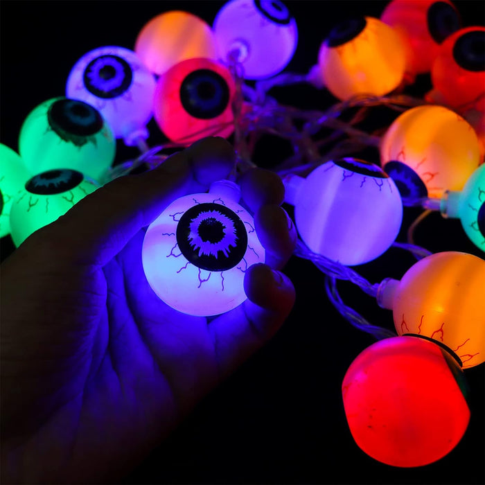 Halloween Eyeball String Lights - 10 Ft 20 LED