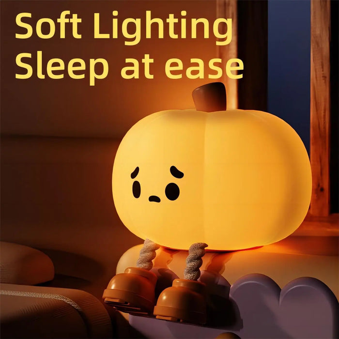 Halloween Pumpkin Night Lights Cute Soft Silicone 