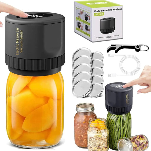 Mason Jar Vacuum Sealer Kit: Electric Jars Vacuum Sealer with Canning Attachment