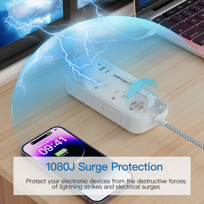 Outlet Surge Protector with USB-C