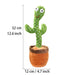 Dancing Cactus Plush Toy Doll Electronic Recording Shake with Song