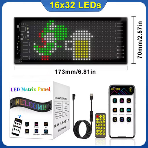 Bluetooth APP LED Matrix Pixel Panel Night Light DIY Programmable 