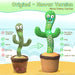 Dancing Cactus Plush Toy Doll Electronic Recording Shake with Song