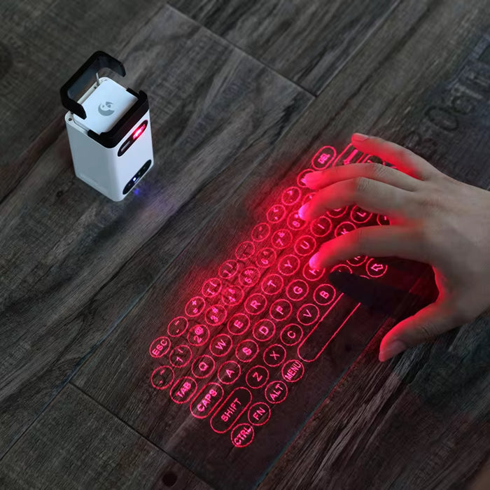 Mini Wireless Laser Projection Keyboard Bluetooth Keyboard & Mouse Function for Laptop Smartphone 