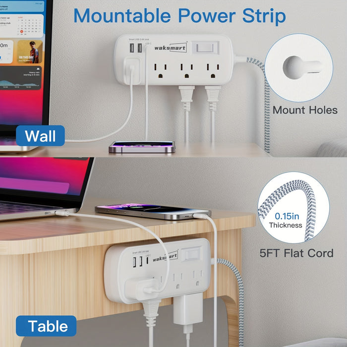 Outlet Surge Protector with USB-C