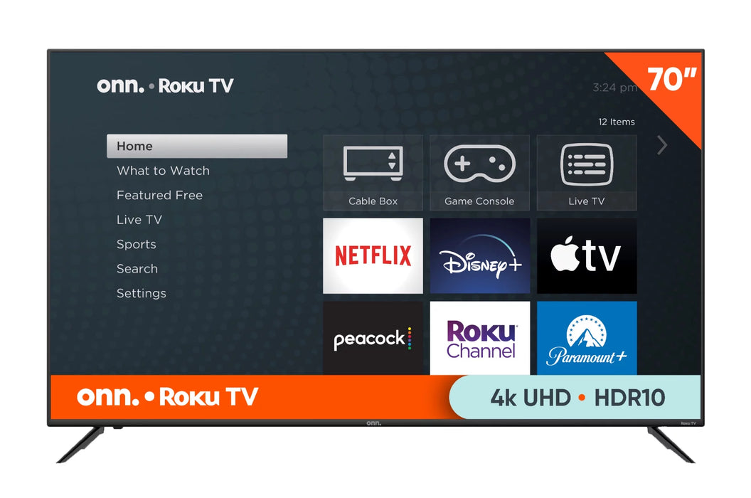 70” Class 4K UHD (2160P) LED Roku Smart Television