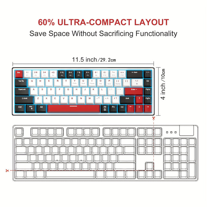 Maggee 60% Mechanical Gaming Keyboard