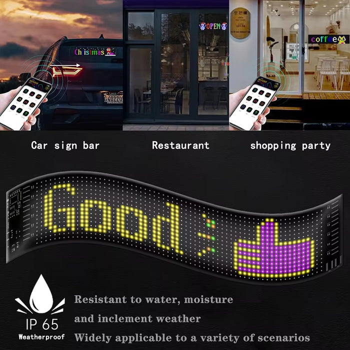 Bluetooth APP LED Matrix Pixel Panel Night Light DIY Programmable 