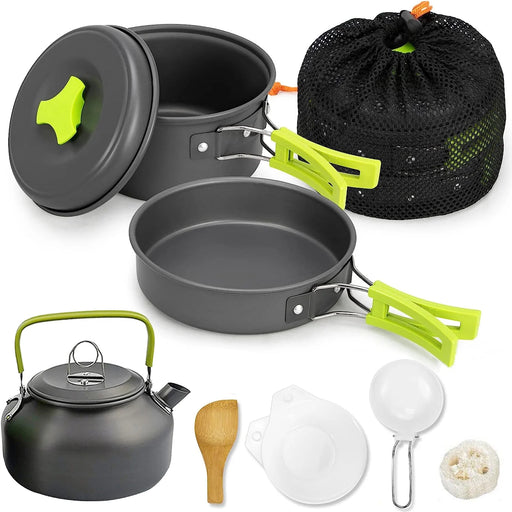 Camping Cookware Set, 10 PCS Kit 