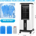 Portable Air Conditioner, Electric Air Cooler with 3 Wind Speeds