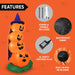 6 FT Halloween Inflatables Stacked Pumpkins with Build-In Leds 