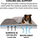 Cooling Gel Dog Bed for Large Dogs W/ Removable Washable Cover