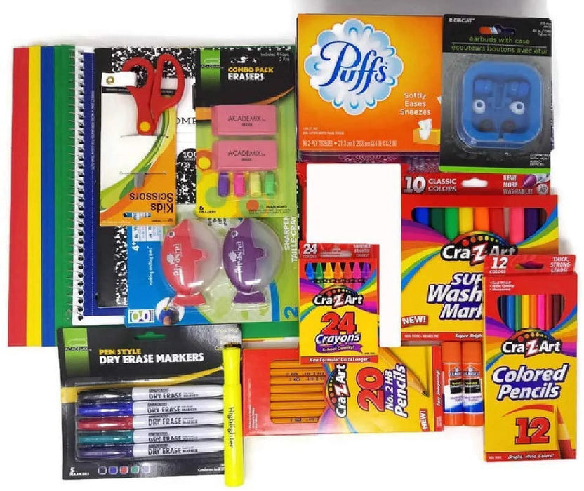 Back to School Supplies Bundle for Pre-K, Kindergarten, 1St, 2Nd, 3Rd Grade (12)