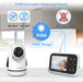 Baby Monitor with Camera and Audio, 3.2" IPS Color Display, Full Remote