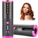 Automatic Ceramic Rotating Wireless Auto Curling Iron Wand, USB Rechargeable 