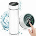 Stainless Steel Thermal Bottle with Digital Thermometer 500Ml 