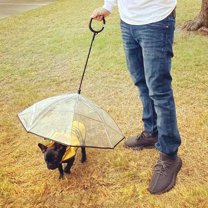 Clear Pet Umbrella With A Flexible Handle