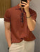  Ribbed Knit Polo Shirt