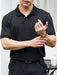  Ribbed Knit Polo Shirt