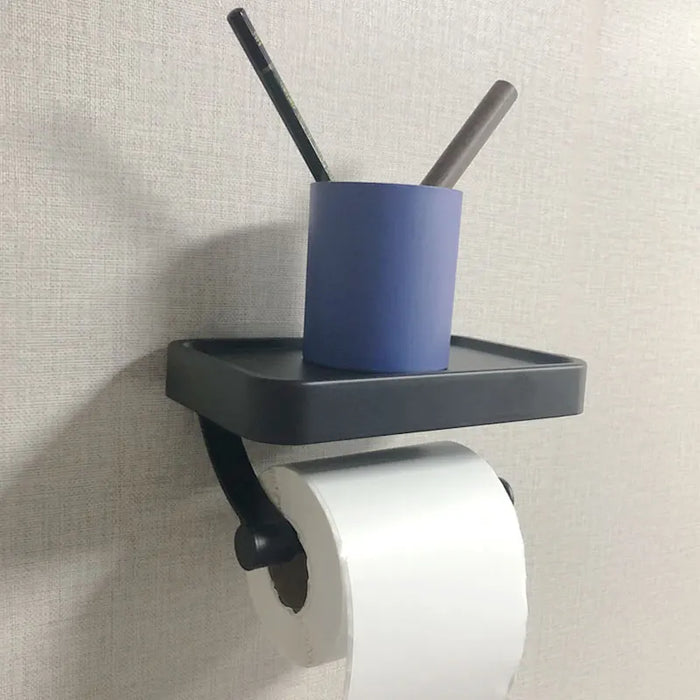 Nail Free Grey Toilet Paper Holder