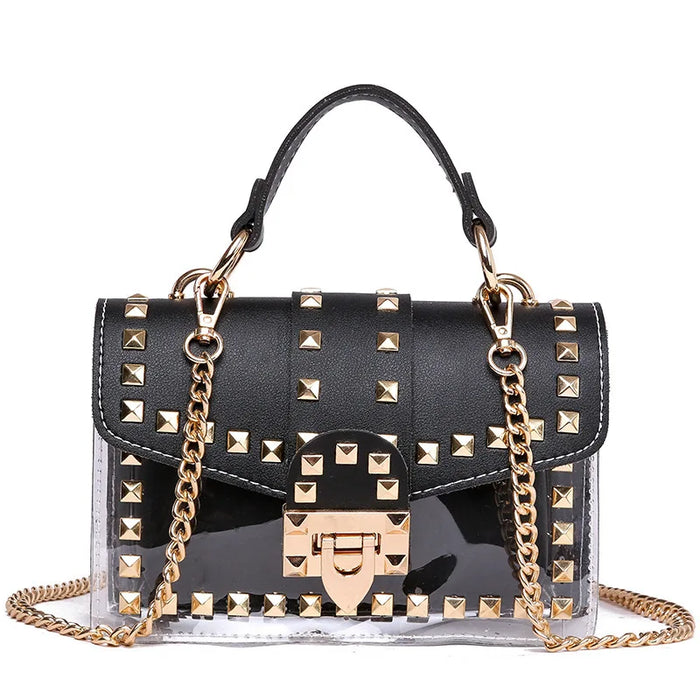 New Chains Rivet Women Handbags