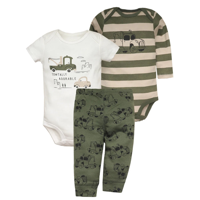 Spring Baby Boy Clothes Sets 100% Cotton