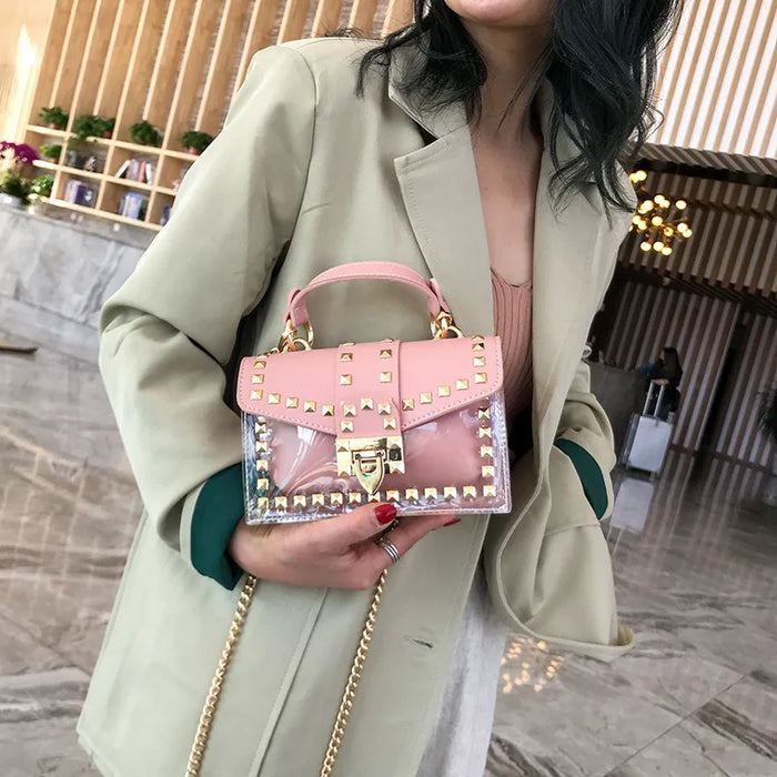 New Chains Rivet Women Handbags