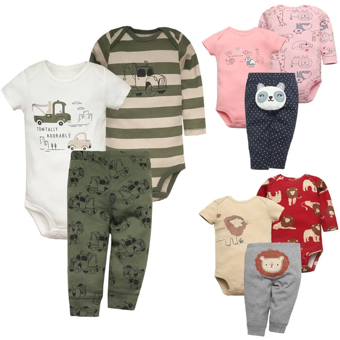 Spring Baby Boy Clothes Sets 100% Cotton