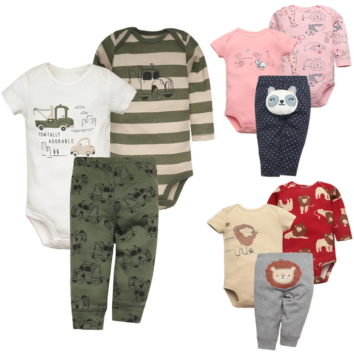 Spring Baby Boy Clothes Sets 100% Cotton