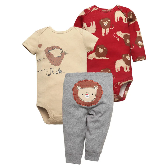 Spring Baby Boy Clothes Sets 100% Cotton