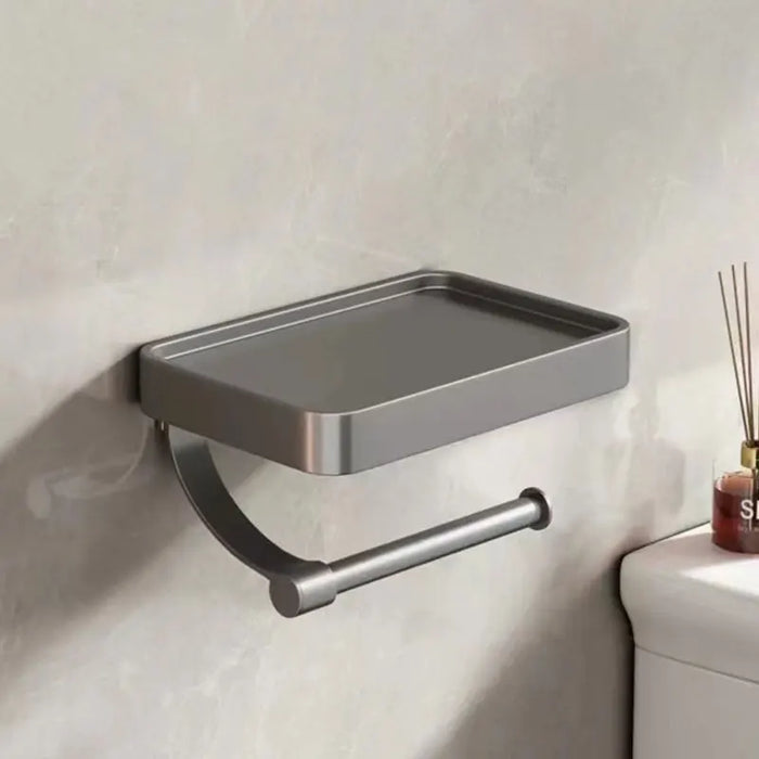 Nail Free Grey Toilet Paper Holder