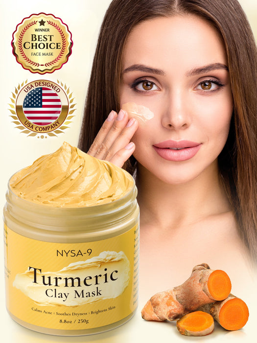 Turmeric Clay Face Mask W/ Bentonite for Skin Care