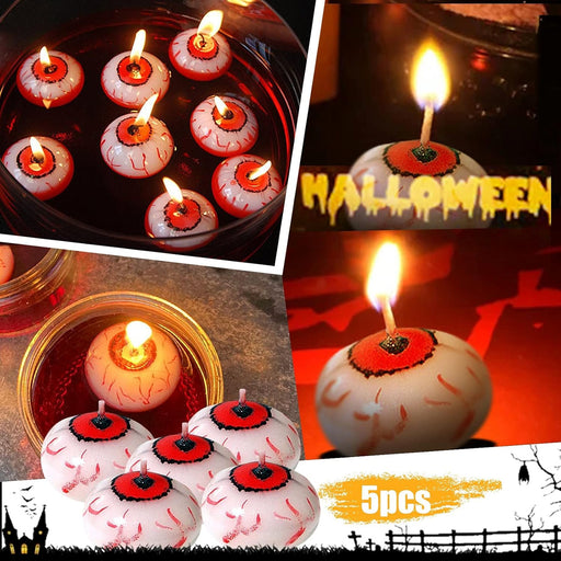 Halloween Floating Candles, Scary Eyeball Tealights Candles