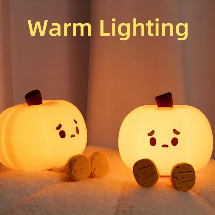 Halloween Pumpkin Night Lights Cute Soft Silicone 