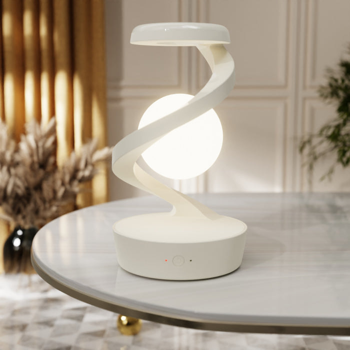 Rotating Moon Desk Lamp with Phone Wireless Charging 