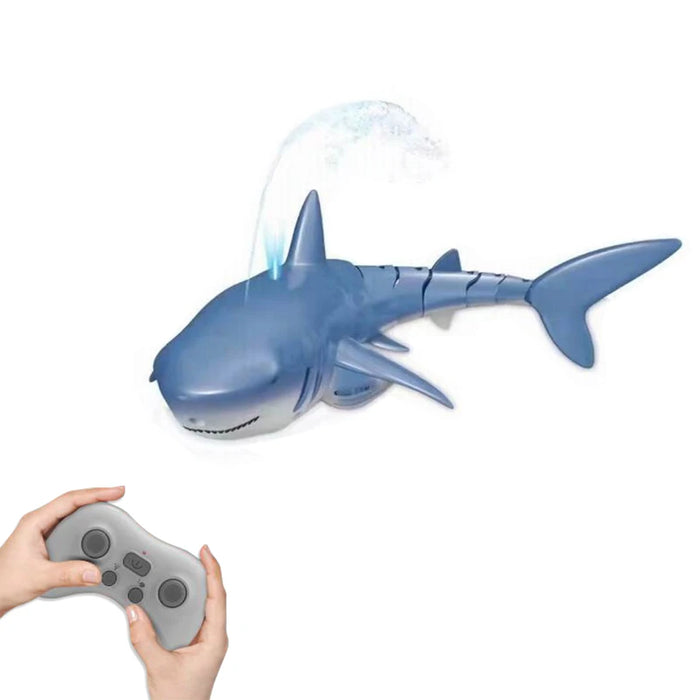 Smart Rc Shark Whale Spray Water Toy Remote Controlled 