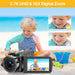 Video Camera Camcorder 2.7K 36MP Digital Camera Recorder 16X Digital Zoom 