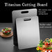 Titanium Cutting Boards for Kitchen, Stainless Steel Cutting Board