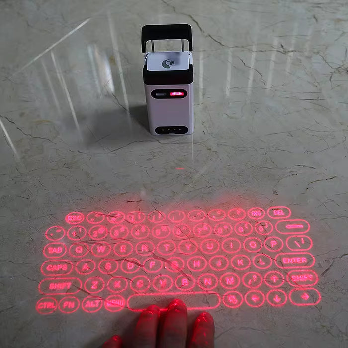 Mini Wireless Laser Projection Keyboard Bluetooth Keyboard & Mouse Function for Laptop Smartphone 