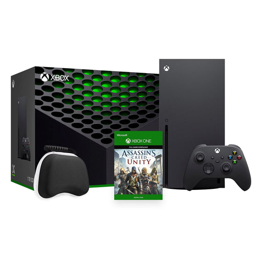 Series X Bundle - 1TB SSD Black Flagship Console and Wireless Controller with Assassin's Creed Unity Full Game